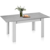 Mesa de Comedor Extensible Diseño Rectangular Danna Acabado en Blanco Artik y Roble Canadian - details 33