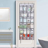 Organizador De Zapatos De 24 Compartimentos En Red Para Pared Estantería De Almacenamiento De Bolsas De Armario Malla Transparente Para Colgar En Puerta Caja De Tela - details 5