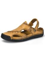 2025 nuevas sandalias de hombre, sandalias huecas de doble uso, sandalias casuales de playa transpirables para hombre de talla grande - details 2
