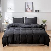 Funda nórdica de Color sólido con lijado, 220x240, individual, doble, Queen, King, juego de cama sencillo, funda de almohada, ropa de cama (sin sábana) - details 7