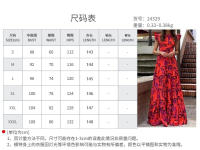 2025 Vestido con colgante de volantes largos y cuello redondo estampado para mujer con dopamina - details 0