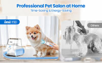 INSE Grooming Vaccum, kit de aseo para mascotas de gran capacidad de 4,5 L y aspiradora de ruido ultrabajo 5 en 1, cortadora para perros y gatos - details 6