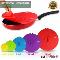 Walfos Tapa de mantenimiento fresco de silicona de grado alimenticio Tapa de olla resistente al calor Tapas universales para contenedores de cocina - details 6