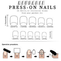 Uñas postizas de larga duración, Uñas postizas ultraflexibles, brillantes, prensas cortas para Halloween, uso diario y fiestas - details 7