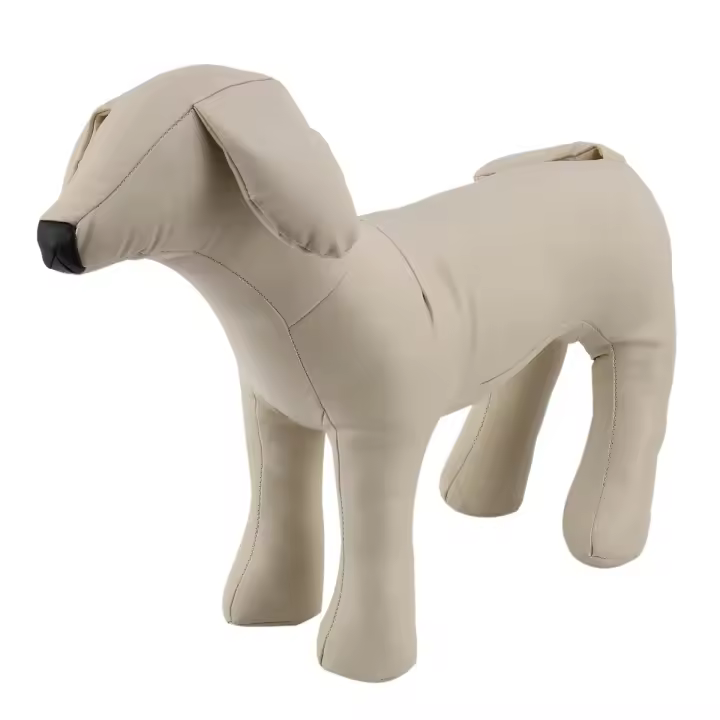 Maniquíes de cuero para perros, posición de pie, modelos de perros, juguetes, tienda de animales para mascotas, maniquí de exhibición blanco M - 1