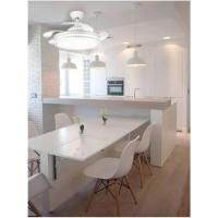 Ventilador de Techo con Luz LED 36W | Aspas Retráctiles |   3 tonalidades |   6 Velocidades |   Control Remoto |   temporizador |   Silencioso, Blanco, Mediano, Metal - details 4