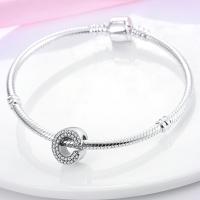 LAZA-abalorio de plata de ley 925 con 26 letras del alfabeto, abalorio de A-Z con nombre, compatible con Pulsera Original, collar, colgante, regalo de joyería - details 14