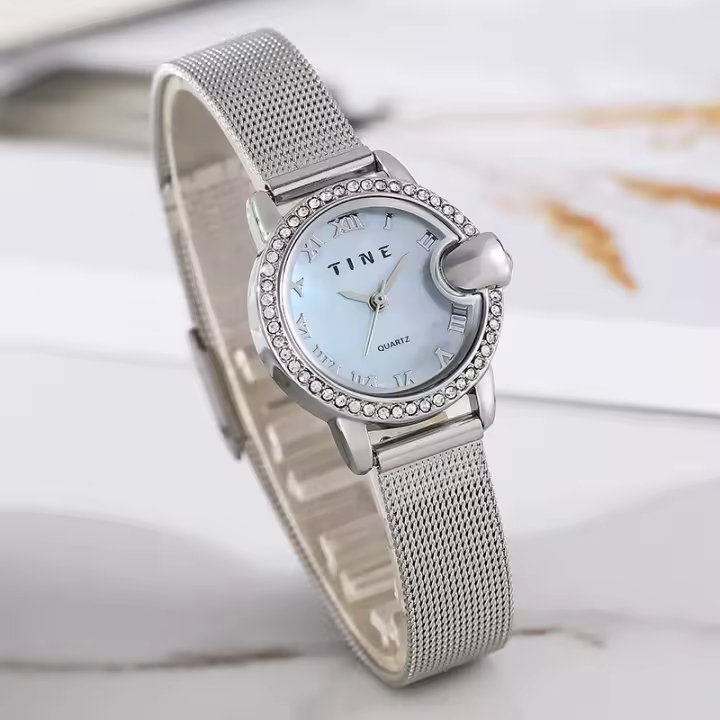 【Italia 2025 Gran oferta】Reloj de Cuarzo para Mujer con Esfera de Madreperla Única - Diseño Nórdico, Correa de Piel Elegante e Impermeable 3ATM, Ideal como Regalo Exclusivo - 1