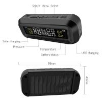 E-ACE Smart Car TPMS Auto sistema de monitoreo de dispositivos externos alarma de seguridad USB TMPS Sensor de presión de neumáticos - details 16