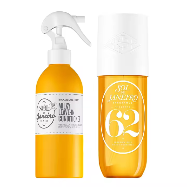 Hot SOL DE JANEIRO Hair Body Fragrance Mist 8 y acondicionador sin enjuague lechoso 7 fl oz - Cheirosa 62 Aroma con notas de pistacho y - 1