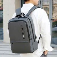 Mochila de negocios de gran capacidad para hombres, bolsas multifuncionales para computadora, mochilas impermeables para computadora portátil con carga USB - details 15