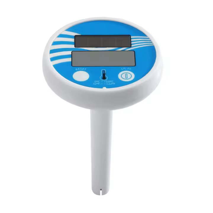 Termómetro Digital flotante para piscina, dispositivo con energía Solar, resistente al agua, con pantalla LCD, para Spa - 1