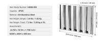 SucceBuy Filtro de campana comercial, filtro deflector de acero inoxidable para grasa, ideal para campanas extractoras de cocina comercial - details 7