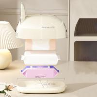 Caja de pañuelos de conejo de estilo cremoso creativo, dispensador de toallas de papel decorativo de gran capacidad, plástico con resortes, soporte de papel para oficina - details 11