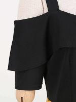 Vestido de fiesta Vintage elegante con hombros descubiertos, vestidos Midi de verano con lunares y volantes para mujer - details 3