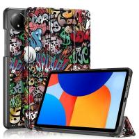 Funda de cuero con triple soporte magnético para Redmi Pad SE 8.7, funda rígida inteligente para tableta, 8.7 pulgadas, 2024 - details 11