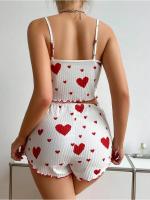 Conjunto de Pijamas para Mujer de 2 Piezas Ropa de Dormir Suave sin Mangas y Pantalones Cortos - details 6