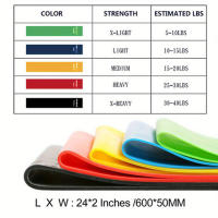 Anillo de resistencia física de 5 piezas, Material TPE, piernas y glúteos delgados, equipo de Fitness, cinturón elástico de Color, suministros esenciales para Yoga - details 1
