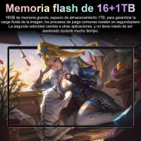 Tableta 5G 2025 Android 13.0 nueva tableta de red Bluetooth 10.1 pulgadas 16GB RAM 1TB ROM 5MP 13MP 20000mAh 14 núcleos wifi - details 0