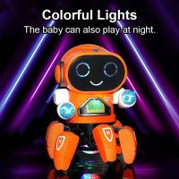 Niños Danza Robot Música LED 6 Garras Pulpo Robot Regalo de Cumpleaños Niños Educación Infantil Niños Niñas Regalos Creativos - details 2