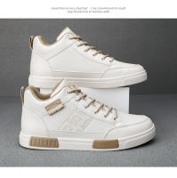 Zapatos para correr informales de verano para hombre, zapatillas altas transpirables, zapatillas de deporte de cuero de lujo para h - details 18