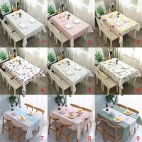 Mantel de plástico PVC impermeable a prueba de aceite para mesa de comedor de cocina, cubierta rectangular impresa, antiincrustante - details 2