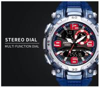 Reloj deportivo para hombre Smael resistente al agua con función multifuncional correa de PU estilo casual para exterior - details 11