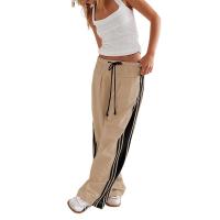 Pantalones Casuales de Aire Acondicionado para Mujer Raya Lateral Perfecto para Primavera-Verano-Otoño Estilo Europeo - details 1