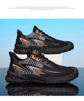 Zapatos corrientes de los deportes ocasionales de los hombres respirables de la ropa deportiva que caminan de la malla barata del logotipo de la marca - details 8