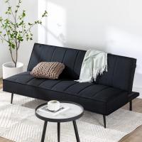 Sofá Cama - Sofá Cama Plegable 2 en 1 - Adecuado para habitaciones de invitados y espacios pequeños - PVC Negro - details 26