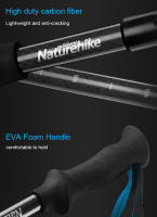 Naturehike-Bastones de carbono ultraligeros para senderismo, escalada, viajes, bastones de estilo nórdico de alta intensidad - details 5