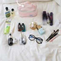 Bolsa de cosméticos de malla de Color sólido, bolsa de almacenamiento de gran capacidad, bolsa de maquillaje transparente, estuche organizador, bolsa de aseo, bolsa de maquillaje con almohada - details 4