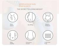 Pantalones moldeadores de cintura alta para mujer, corsés antideslizantes, ropa interior a la cadera, pantalones abdominales grandes S-4XL - details 0