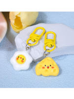 Llavero De Queso En Forma De Huevo Lindo Resina Accesorios Para Mochila Estudiante Regalo Pequeño Para Novia Pareja - details 1