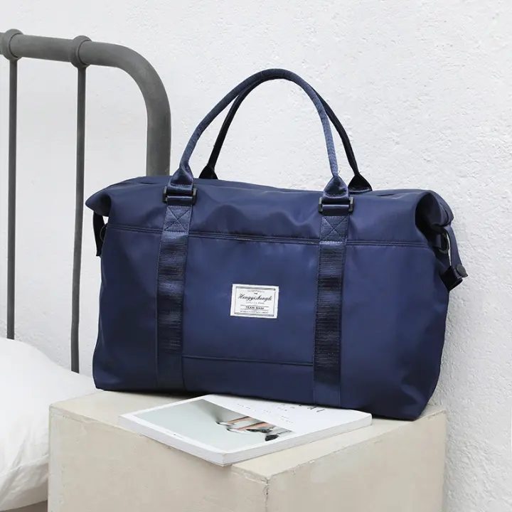 Travel Bag for Women, Weekender Overnight Bag Sports Gym Bag, Large Duffle Bag with Wet Pocket for Travel, Gym, Yoga, Blue - 1