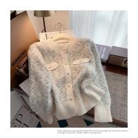 Chaqueta tipo suéter de estilo francés para mujer, cárdigan de punto súper hermoso grueso y de alta gama para otoño e invierno - details 27