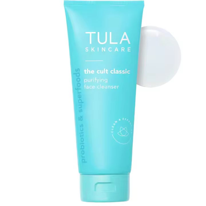 TULA Skin Care Cult Classic Purifying Cleanser - Limpiador facial suave y eficaz, desmaquillante, nutritivo e hidratante - 1