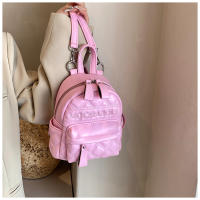 Bolso pequeño bordado acolchado, nuevo estilo, mochila de verano para mujer, Mini bolso escolar, mochila de viaje informal - details 18