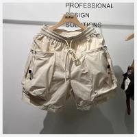 Nuevos pantalones cortos de trabajo de verano para hombre, pantalones cortos informales holgados de pierna recta de cinco piezas de estilo japonés, pantalones casuales versátiles - details 3