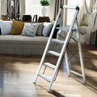 Tijera Plegable de Aluminio de 5 Peldaños Escalera Doméstica Adelgazante con Pasamanos - details 6