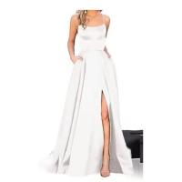 Vestido largo de dama de honor con hombros descubiertos, vestido de noche para damas de honor a la moda - details 0