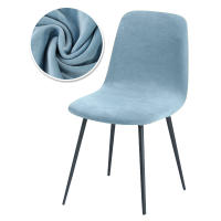 Funda de silla de tela de terciopelo, 23 colores, respaldo corto, tamaño pequeño, funda de asiento para silla de Bar, para comedor, hogar, 1/2/4/6 Uds. - details 12