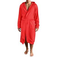 Bata de Vellón para Hombres Manga Larga, Capucha, Monopatillo, Ropa de Casa - details 4