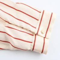 Nueva ropa de mujer europea y americana, con bolsillos de cinturón y vestido midi a rayas 5029068 - details 14