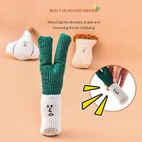 Juguete para masticar con ruido de peluche para perros, juguete para masticar con cebolla, seta, ajo, serie vegetal, juguete para perros, juguete de peluche con chirrido para mascotas, rompecabezas para perros - details 5