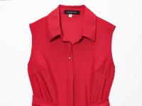 Vestido camisero con cinturón de la serie versátil a la moda para mujer nuevo estilo 4043/072 - details 21