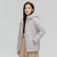Chaqueta de plumón ultraligera para mujer, Abrigo con capucha, sombrero desmontable, 7xl talla grande, Invierno - details 11