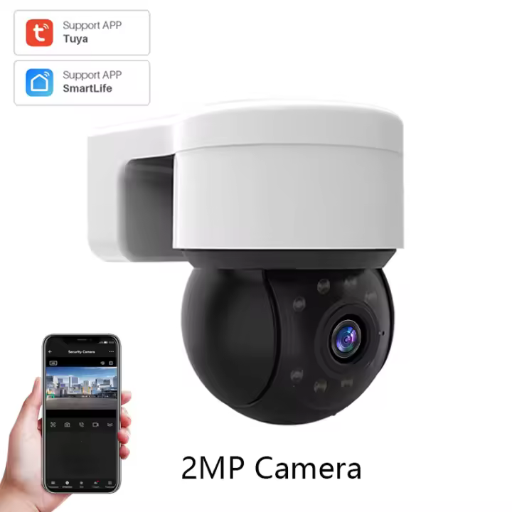 Cámara de Seguridad IP 1080P Auto Seguimiento PTZ Visión Nocturna Infrarroja - 1