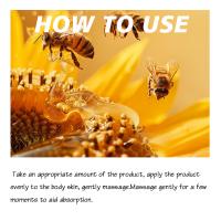 Crema de veneno de abeja para eliminar el cuerpo, levantamiento de piel de pollo, tratamiento antisequedad firme, loción suave y tierna de melanina, crema hidratante brillante, leche corporal - details 5