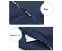 Chaqueta de Hombre Bomber Ligera Casual Abrigo con Cremallera para Primavera y Otoño Chaqueta de Moda Callejera Hip Hop con Bolsillo Material Exterior de Poliéster Cuidado de Tela Lavable en Máquina - details 9